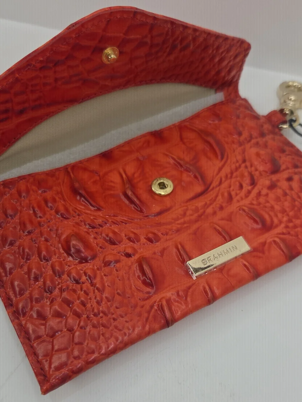❤️▪️Brahmin ▪️BYO bring Your Own Mask case Heat Melbourne Genuine Leather